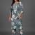 formal women floral printed regular thread work kurta with trousers