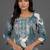 formal women floral printed regular thread work kurta with trousers