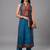contemporary formal women ethnic motifs printed regular chanderi silk kurta with trousers