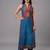 contemporary formal women ethnic motifs printed regular chanderi silk kurta with trousers