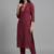 structured workwear women regular kurta with trousers