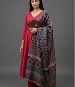 smart women ethnic motifs regular sequinned kurta with trousers & with dupatta