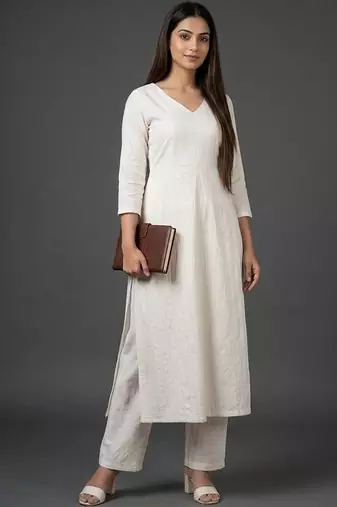 formal women regular kurta with trousers