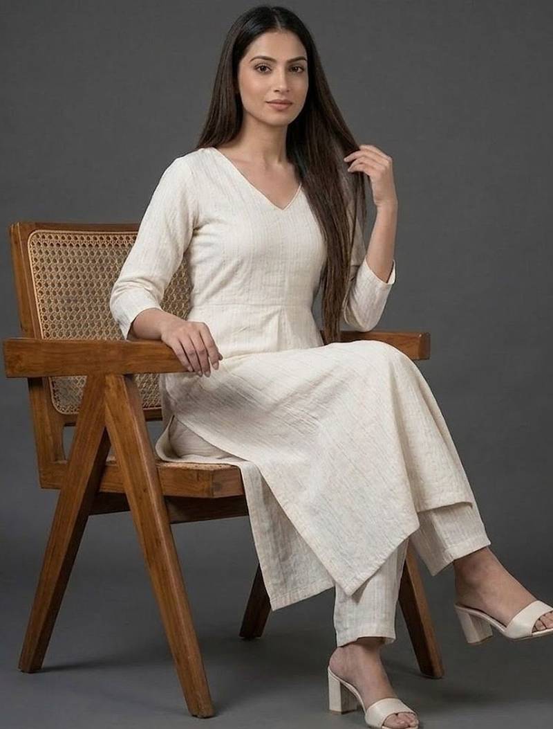formal women regular kurta with trousers