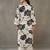 structured workwear women floral printed regular thread work cotton kurta with trousers