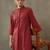formal women regular thread work cotton kurta with harem pants