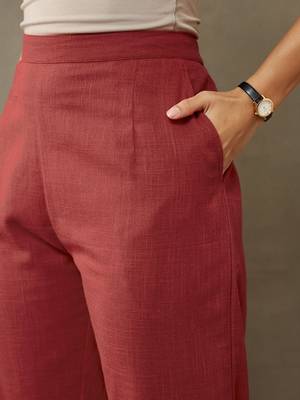 formal women regular thread work cotton kurta with harem pants 4