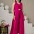 Fuchsia pink cotton co-ord set with blazer