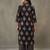 tailored women ethnic motifs printed regular cotton kurta with palazzos