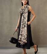 contemporary formal women floral regular cotton kurta with dupatta