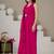 Fuchsia pink cotton co-ord set with blazer