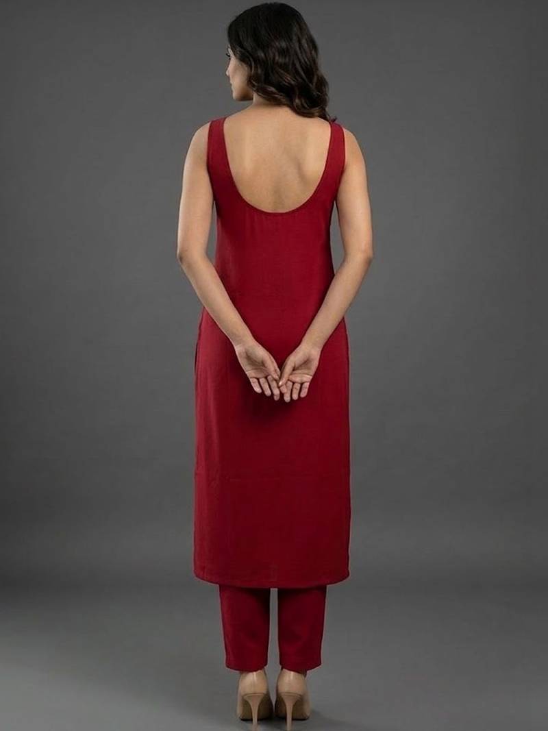 structured workwear women regular kurta with trousers