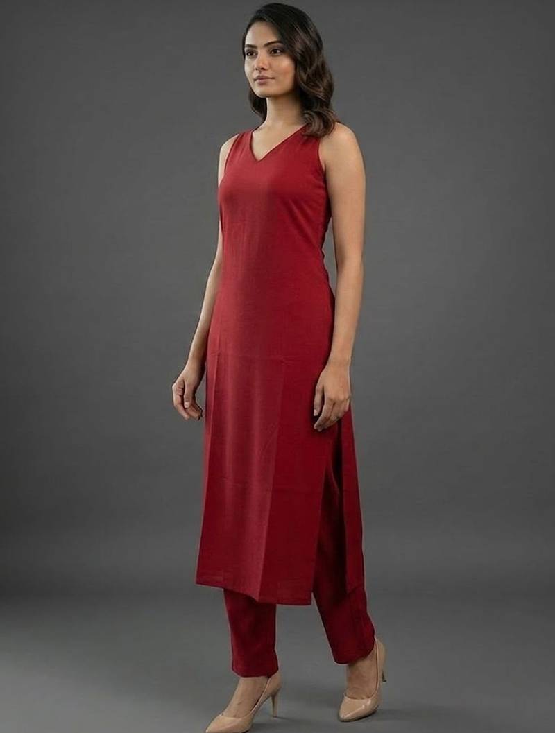 structured workwear women regular kurta with trousers