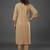 formal women regular silk crepe kurta with trousers