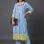 office-wear women printed regular kurta with trousers