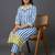 office-wear women printed regular kurta with trousers