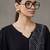 smart women ethnic motifs embroidered regular thread work kurta with trousers