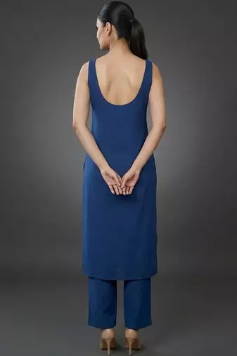 smart women regular kurta with trousers