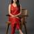 structured workwear women ethnic motifs embroidered regular thread work kurta with trousers