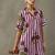 workwear women printed regular cotton kurta with trousers