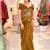 Golden brown multi-way drape skirt