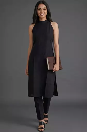 everyday classic women regular kurta with trousers