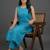formal women ethnic motifs embroidered regular thread work kurta with trousers