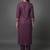 smart women ethnic motifs embroidered regular thread work kurta with trousers
