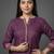 smart women ethnic motifs embroidered regular thread work kurta with trousers