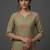 contemporary formal women ethnic motifs printed regular kurta with trousers