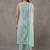 structured women printed regular cotton kurta with trousers & with dupatta