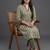contemporary formal women printed regular kurta with trousers