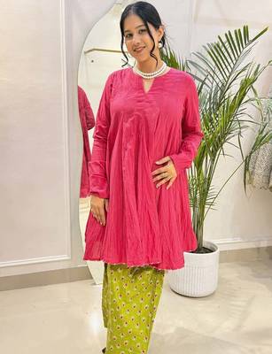Gulnaar cotton farshi salwar set 1
