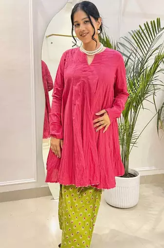 Gulnaar cotton farshi salwar set