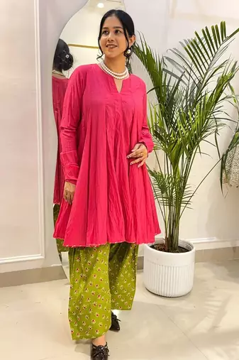 Gulnaar cotton farshi salwar set