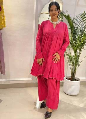 Gulnaar cotton farshi salwar set 1