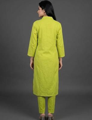 tailored women regular kurta with trousers 3