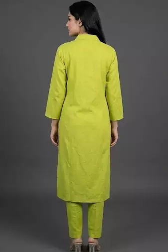 tailored women regular kurta with trousers
