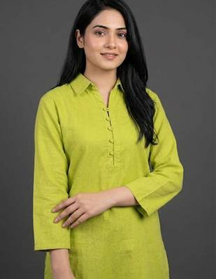 tailored women regular kurta with trousers 6