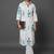 formal women printed regular kurta with trousers