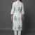 formal women printed regular kurta with trousers