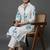 formal women printed regular kurta with trousers