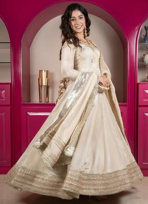 Royal ivory cosmo anarkali 1