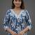 formal women floral printed regular cotton kurta with trousers & with dupatta