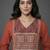 smart women ethnic motifs embroidered panelled thread work kurta with trousers