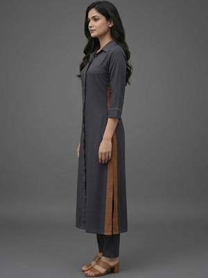 office-wear women regular kurta with trousers 2