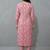 contemporary flare floral printed regular mirror work kurta with trousers & with dupatta