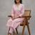 daily wear printed cotton ethnic motifs printed regular sequinned kurta with trousers