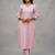 daily wear printed cotton ethnic motifs printed regular sequinned kurta with trousers