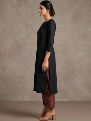 urban ethnic cotton ethnic motifs regular kurta with trousers 2